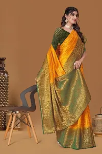 New Kanjiveram Silk With Zari Woven Saree With Blouse-thumb2