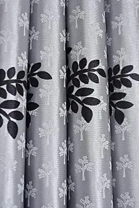 RDK Polyester Printed Tree Eyelet Curtains Set-of-3-thumb2