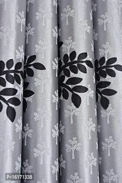 RDK Polyester Printed Tree Eyelet Curtains Set-of-3-thumb3
