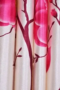 RDK Polyester Floral Flower Printed Eyelet Curtains Combo, Pack of 3-thumb2