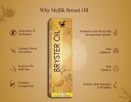 Mejliktrade; Bryster Oil, Breast Massage oil for Big Size, Growth, Enhancement, Enlargement, Saggy, Firming, Lifting, Tightening, Toning for Women health with all natural, ayurvedic  herbal ingredient 100-thumb2