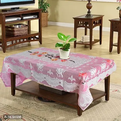 Flower Printed Cotton 4 Seater Center Table Cover-thumb0
