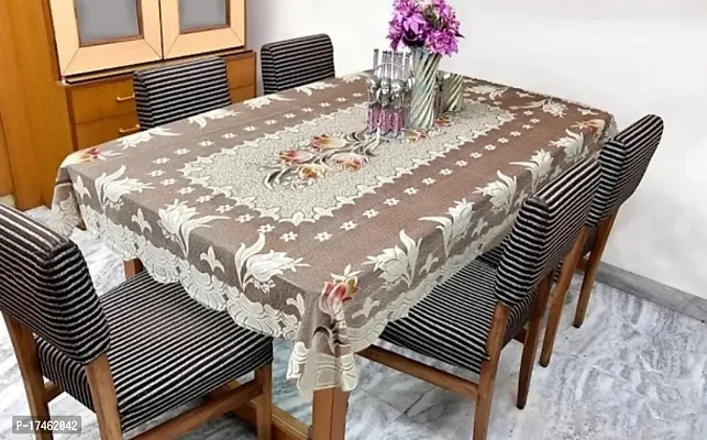 Flower Design Cotton 6 Seater Rectangular Center Table Cover size 60*90 inch