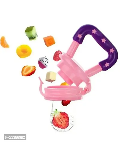 Baby Silicone Food Nibbler for Fruit Food Feeder  Fruit Teether, Pacifier Nibbler for 6 to 12 Months Baby-thumb0