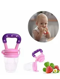 Baby Silicone Food Nibbler for Fruit Food Feeder  Fruit Teether, Pacifier Nibbler for 6 to 12 Months Baby-thumb1