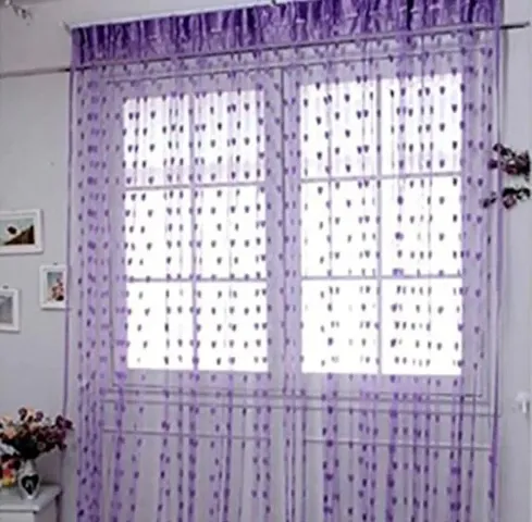 Stylish Polyester Door Curtains Set Of 2