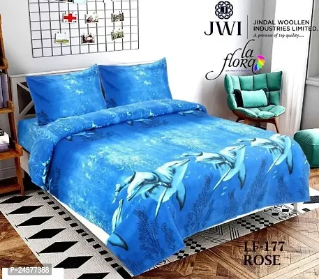 Double Queen size Bedsheet with 2 Pillow Cover