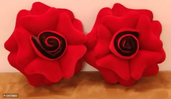 Rose Flower Shaped 2 Pair Cushion