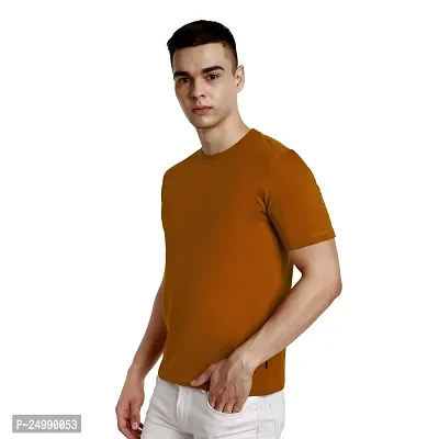 Ritravi Lifestyle Men?s Elegant T Shirt Designer Color Round Neck Pocket Finest Material 100% Cotton Outfit Fashion Stylish-thumb2