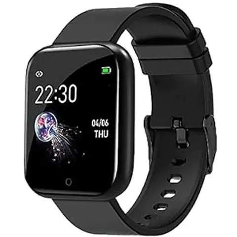 Smart Watches ID116 Bluetooth Smartwatch Wireless Fitness Band for Boys, Girls, Men, Women Kids (Black)