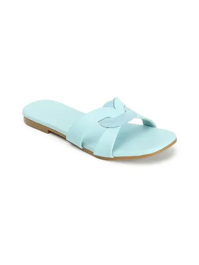 Elegant Rexine Solid Fashion Flats For Women