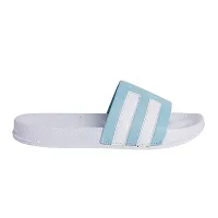 Stylish Blue Synthetic Leather Printed Sliders For Men-thumb1