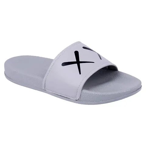 Stylish Synthetic Leather Sliders For Men