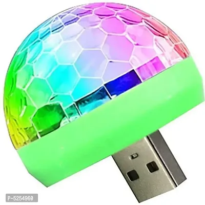 USB Party Lights LED Small Magic Disco Ball Sound Control DJ Stage Light Colorful Strobe RGB Lamp (Multicolour) Car Fancy Lightsnbsp;nbsp;(Multicolor)-thumb0