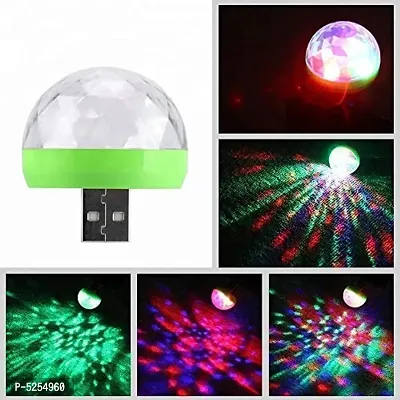 USB Party Lights LED Small Magic Disco Ball Sound Control DJ Stage Light Colorful Strobe RGB Lamp (Multicolour) Car Fancy Lightsnbsp;nbsp;(Multicolor)-thumb2