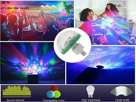 USB Party Lights LED Small Magic Disco Ball Sound Control DJ Stage Light Colorful Strobe RGB Lamp (Multicolour) Car Fancy Lightsnbsp;nbsp;(Multicolor)-thumb2