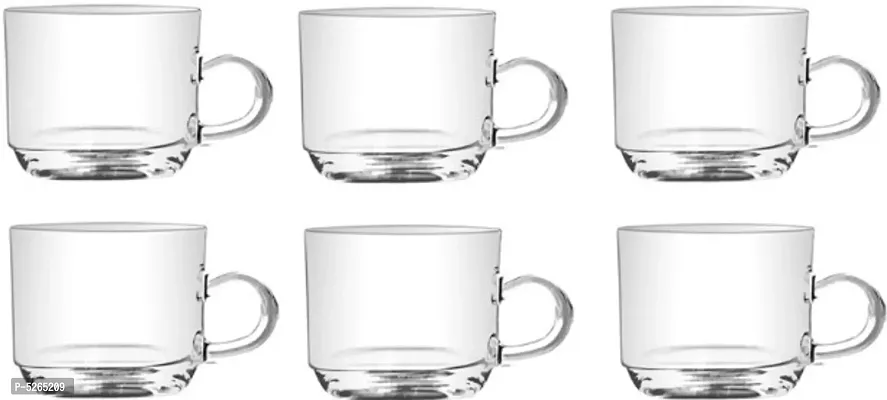 Glass Tea Cup 200 ml ( Set of 6 )