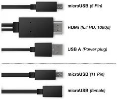 MHL Adapter Micro USB to HDMI MHL Cable HDTV Adapter for MHL-enabled Smartphones-thumb3