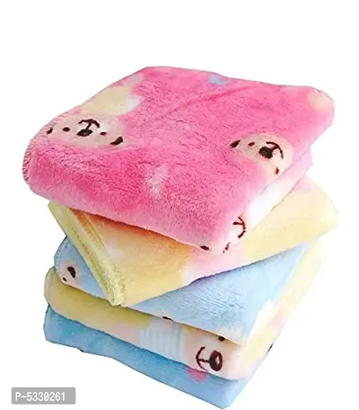 Premium Multicolor Printed Super Soft Cotton Handkerchief For Girls/kids/Ladies (Pack of 4)-thumb0