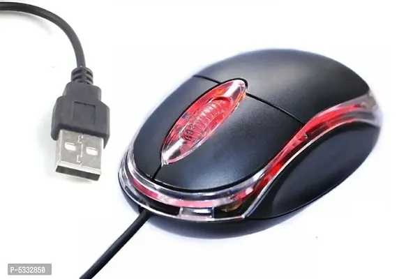USB Wired 3-Button Optical Mouse-thumb0
