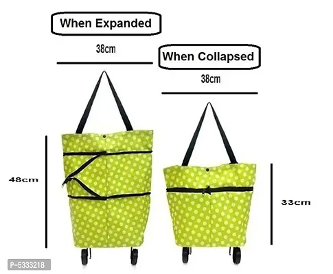 Fashionable Design Large Capacity Waterproof Foldable Rolling Trolley Shopping Bag On Wheels Market Trolley Cart Bag-thumb3