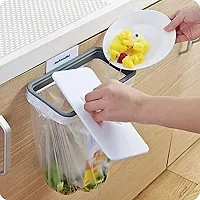 Portable Hanging Trash Bag Holder for Kitchen Bathroom Office Schools Clinic Waste Holder Hanging Rubbish Trash Carrier Bin Bag-thumb1