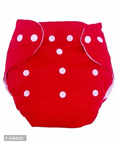 Cloth Adjustable  Reusable Baby Diaper with Snap Button Multicolor-thumb0