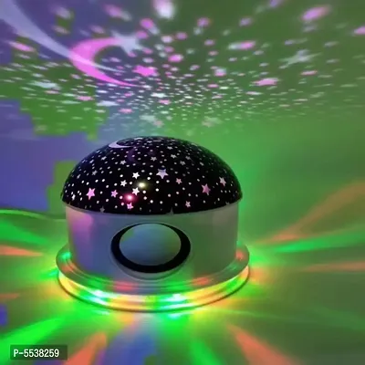 Star Master 360 Degree Rotation Sky Starry Light 8 Multicolor 3d Night Light Projector With Remote and Bluetooth Speaker-thumb2