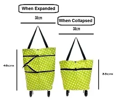 Fashionable Design Large Capacity Waterproof Foldable Rolling Trolley Shopping Bag On Wheels Market Trolley Cart Bag-thumb2