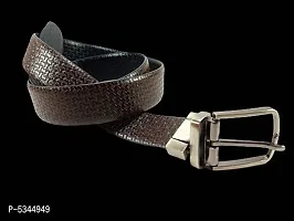 Stylish Leather Reversible Brown and Black Belt For Men-thumb2