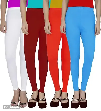 Buy asa-Ankle Length Leggings Set for Women's/Girls in Cotton Lycra Ankle  Length 4 Way Stretchable Leggings Combo (Pack of 4) - Free Size Multicolour  Online In India At Discounted Prices
