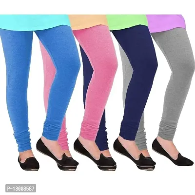 asa- Woolen Leggings for Women, Winter Bottom Wear all Stretchable Combo Pack of 4 : 95% Woolen+5% Lycra, Color: Multicolor, Bottom Type:Winter Leggings, Size: Free Size-thumb0