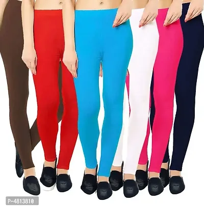 Buy PEARL ATTIRES Girl's Stylish Premium Cotton Plain Leggings Combo (Size  34,Pack of 10) at Amazon.in