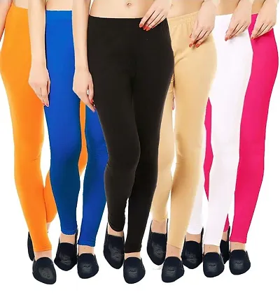 Buy online Green Cotton Leggings from Capris & Leggings for Women by  Elleven By Aurelia for ₹350 at 42% off | 2024 Limeroad.com