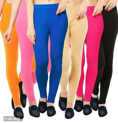 Buy Women's Cotton Lycra All- Stretchable ankle length Leggings Set Combo (  Free Size) - Pack of 3 Online In India At Discounted Prices