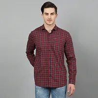 Checked Slim Fit Shirt with Patch Pocket-thumb4