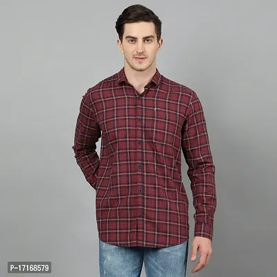 Checked Slim Fit Shirt with Patch Pocket-thumb5