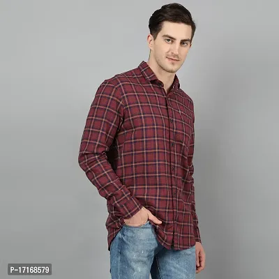 Checked Slim Fit Shirt with Patch Pocket-thumb4