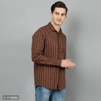 Checked Slim Fit Shirt with Patch Pocket-thumb3