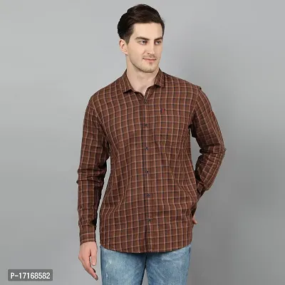 Checked Slim Fit Shirt with Patch Pocket