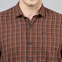 Checked Slim Fit Shirt with Patch Pocket-thumb3