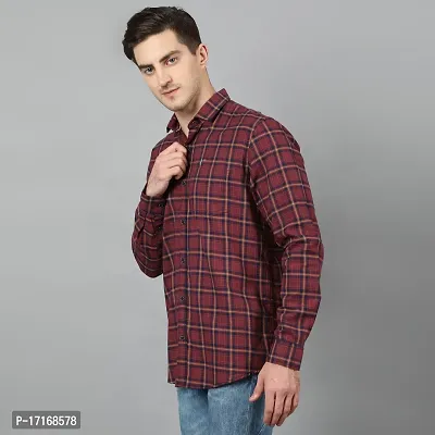 Checked Slim Fit Shirt with Patch Pocket-thumb3