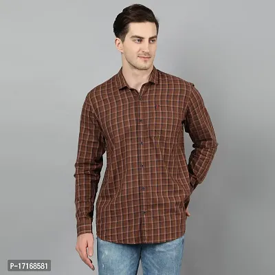Checked Slim Fit Shirt with Patch Pocket-thumb0
