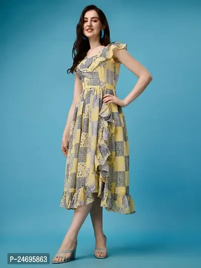 Trendy Printed Dress For Women-thumb0