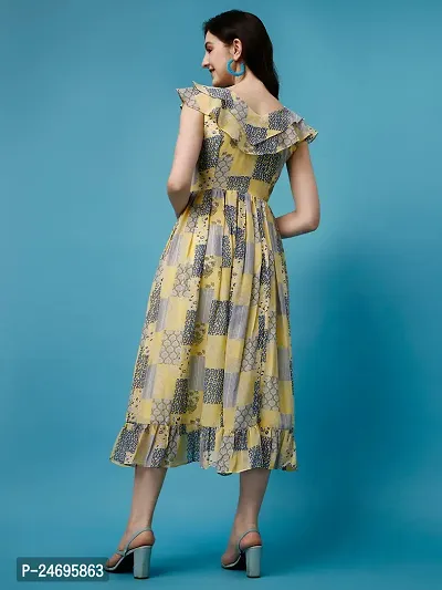 Trendy Printed Dress For Women-thumb2