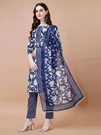 Stylish designerPrinted cotton kurta set for women-thumb2