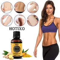 Hotixo Tummy Ginger Oil, for Belly Drainage Ginger Massage Oils For Belly / Fat Reduction for Weight Loss, Fat Burner Oil, Weight Loss Oil For Men  Women-30ml pack of 1-thumb2