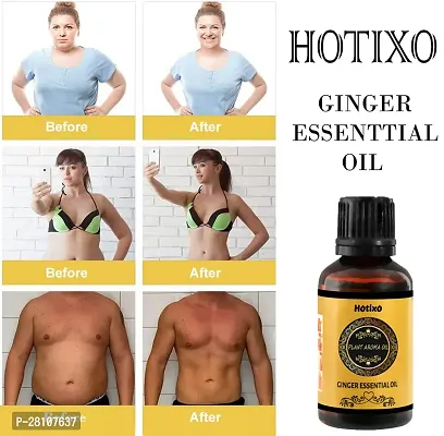 Hotixo Tummy Ginger Oil, for Belly Drainage Ginger Massage Oils For Belly / Fat Reduction for Weight Loss, Fat Burner Oil, Weight Loss Oil For Men  Women-30ml pack of 1-thumb4