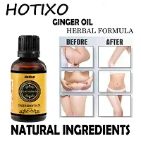 Hotixo Tummy Ginger Oil, for Belly Drainage Ginger Massage Oils For Belly / Fat Reduction for Weight Loss, Fat Burner Oil, Weight Loss Oil For Men  Women-30ml pack of 2-thumb1