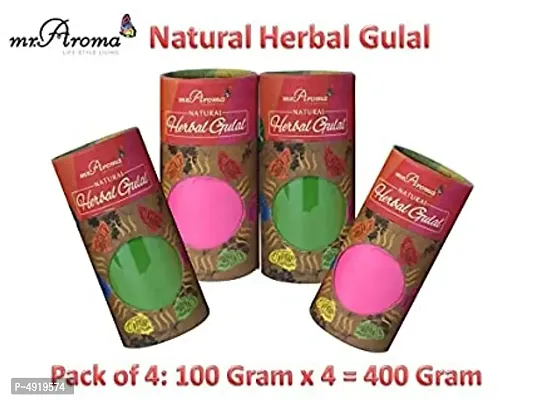 Natural Herbal Organic Gulal - Pack Of 4-thumb0